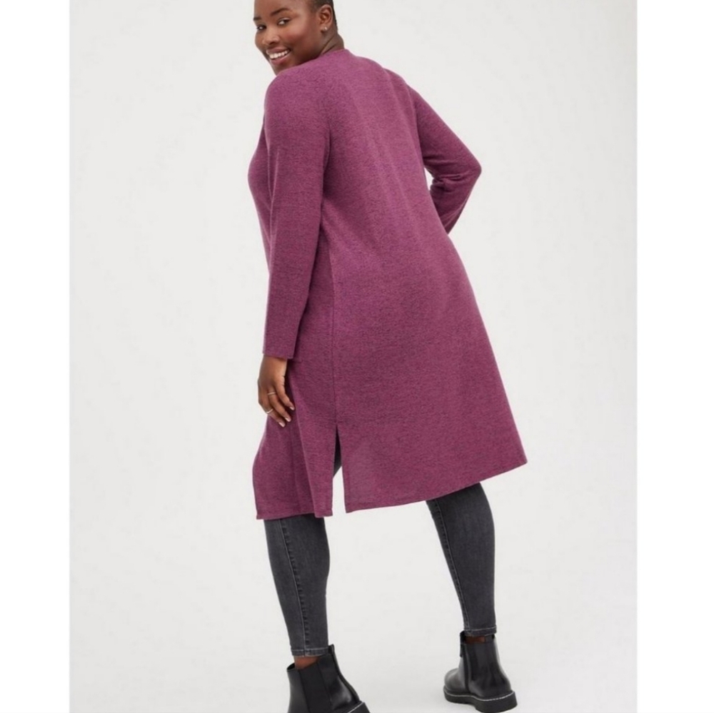 Nwot - Super Soft Plush Duster Open Front - image 2